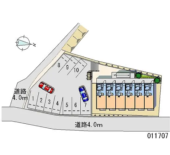 ★手数料０円★蒲郡市大塚町蔵屋敷　月極駐車場（LP）